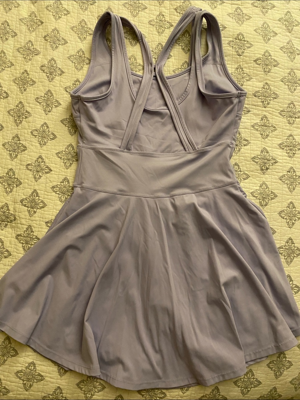 Lavender athletic Dress with Built-In Support - Picture 3 of 4